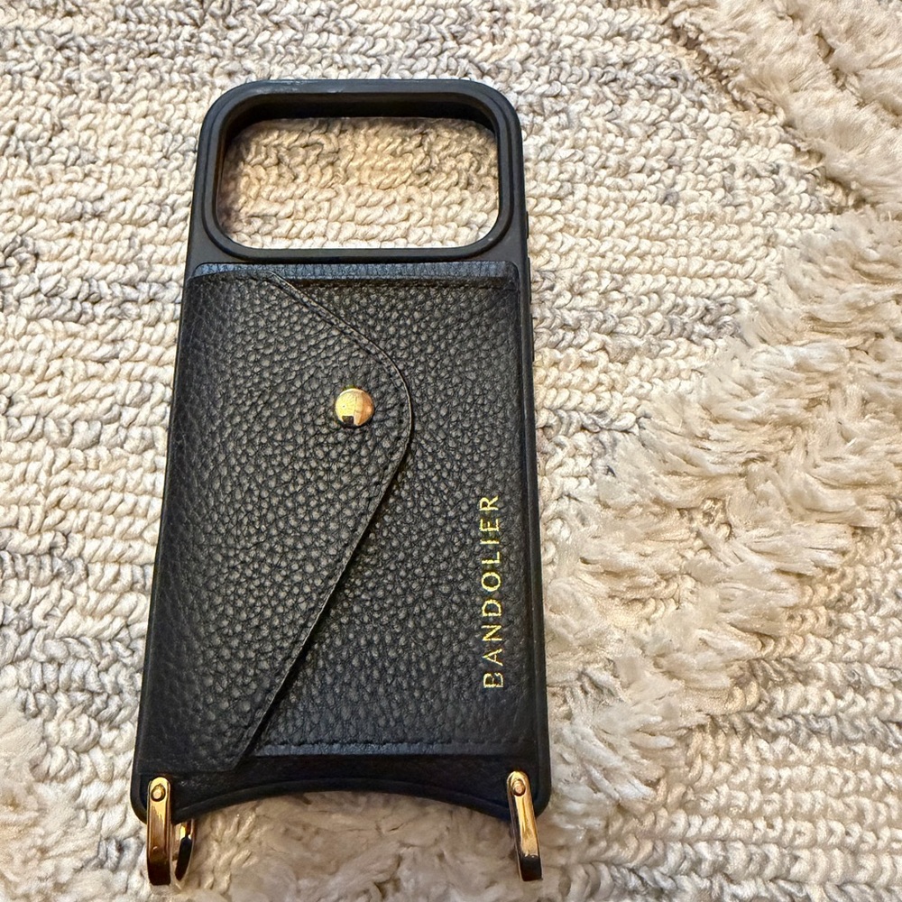 Bandolier Hailey Black and Gold Crossbody iPhone 17 pro case - BRAND NEW